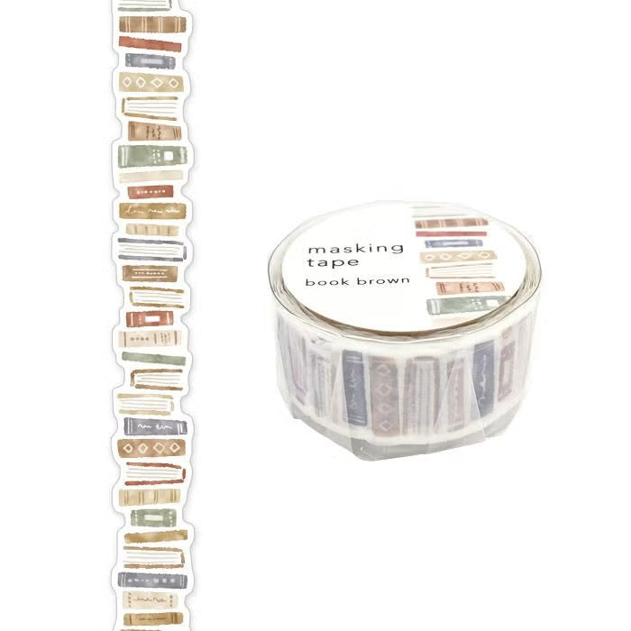 Mind Wave Can go in Any Direction - Masking Tape Die-Cut Stickers Mind Wave Book Brown 