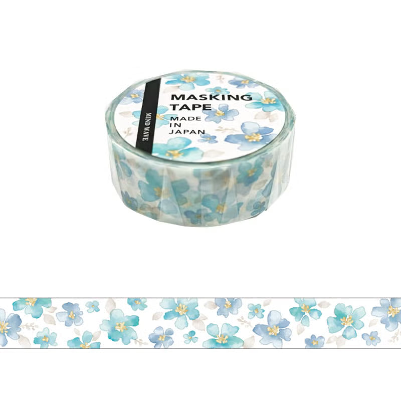 Mind Wave Masking Tape Flowers Stickers Mind Wave Watercolor 1 