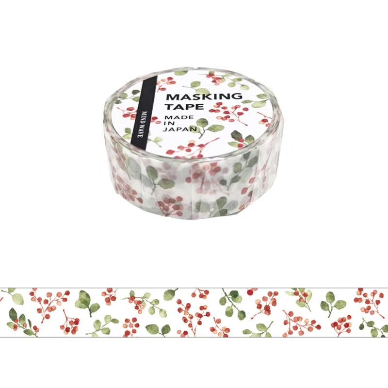 Mind Wave Masking Tape Flowers Stickers Mind Wave Watercolor 2 
