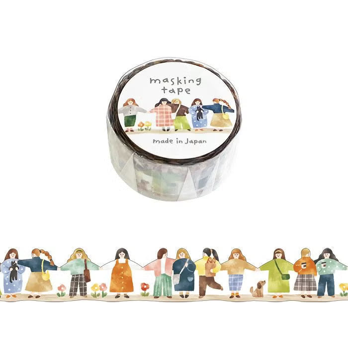 Mind Wave Rimless Masking Tape Die-Cut Stickers Mind Wave Onnanoko 