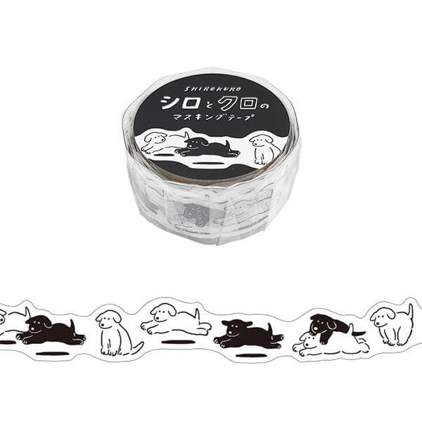 Mind Wave Shiro and Kuro Masking Tape Die-cut Stickers Mind Wave Dogs 