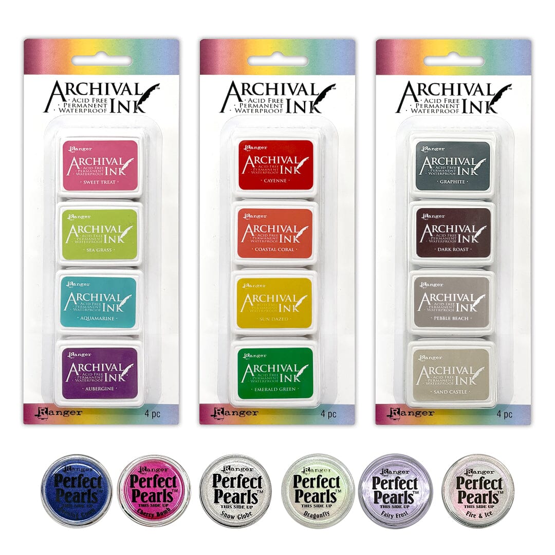Mini Archival Ink™ Pad Kit & Perfect Pearls Bundle Ink Pad Archival Ink 