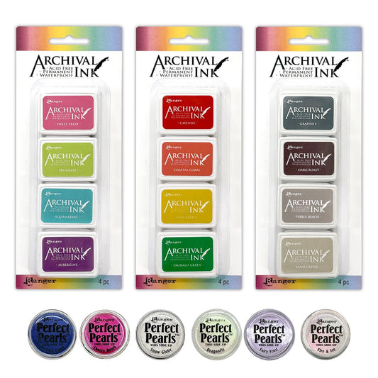 Mini Archival Ink™ Pad Kit & Perfect Pearls Bundle Ink Pad Archival Ink 