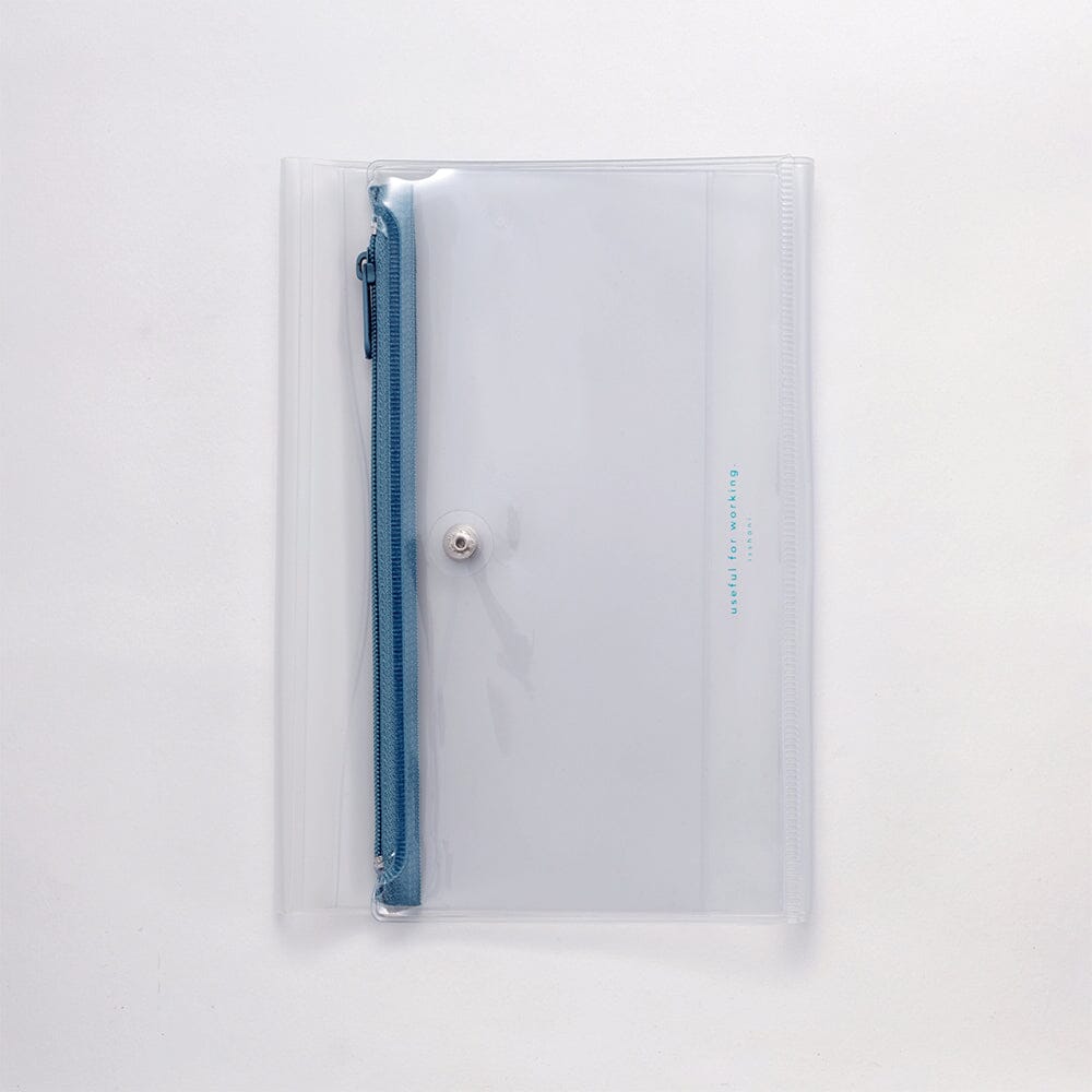 Daigo Isshoni Pen Case Notebook Cover Tools & Accessories Daigo A5 Clear Blue 