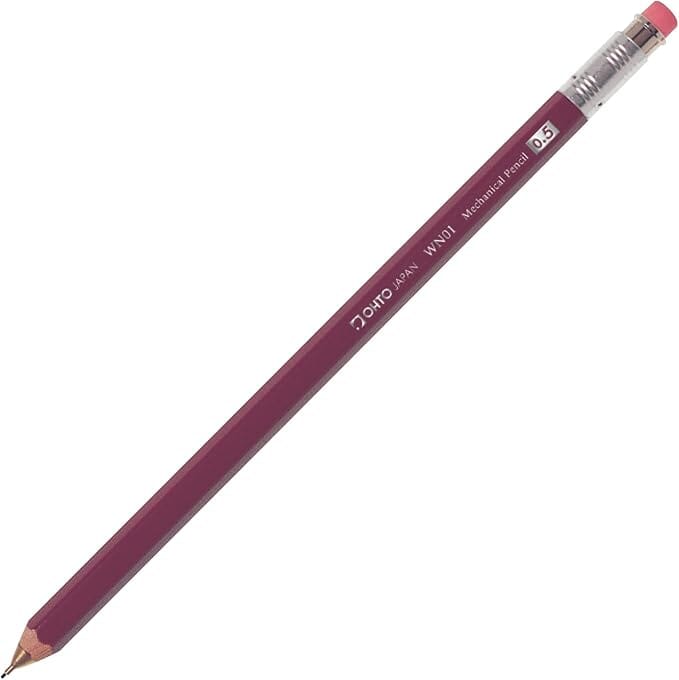 OHTO Wooden Mechanical Pencil, 0.5mm Writing & Coloring OHTO Enji 