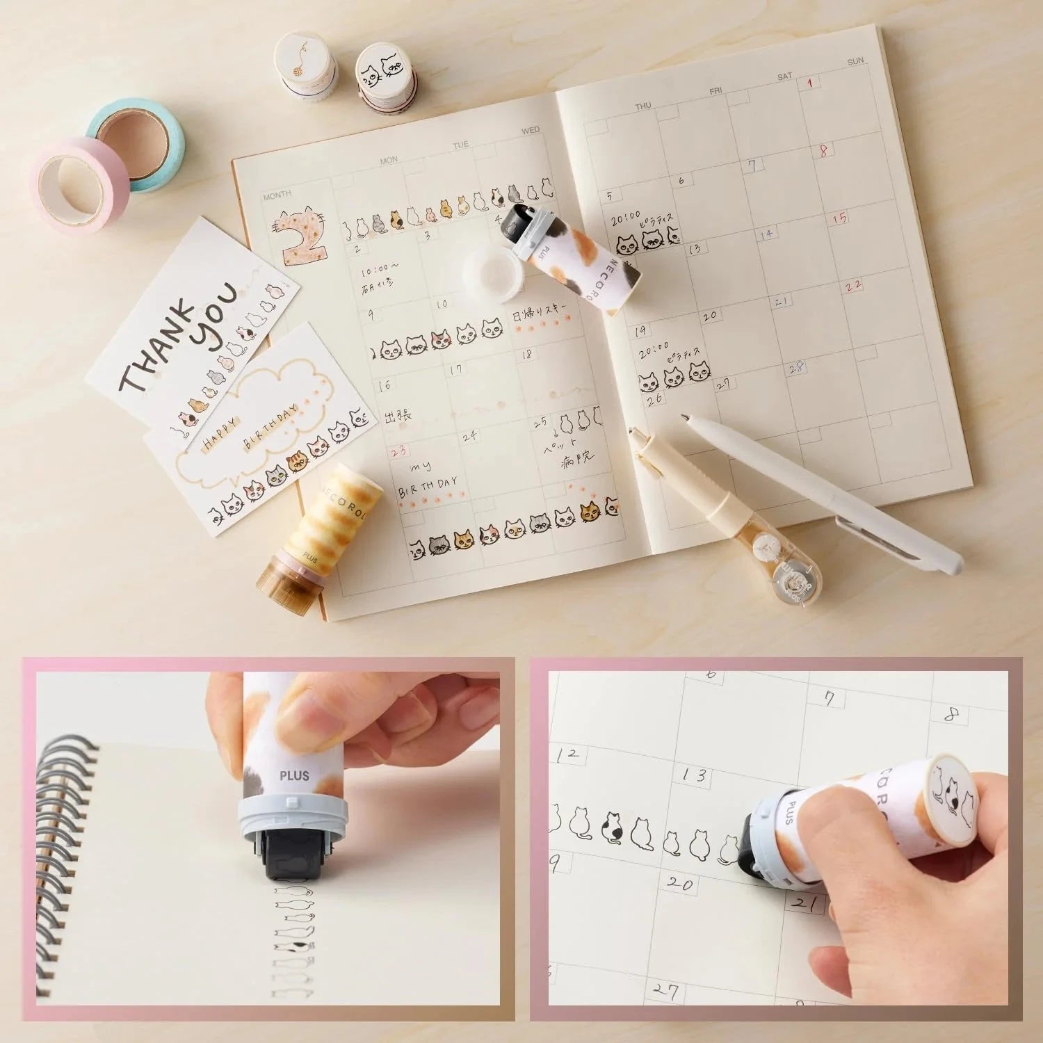 PLUS Neco Roll Decoration Roller Stamp Tools & Accessories PLUS 