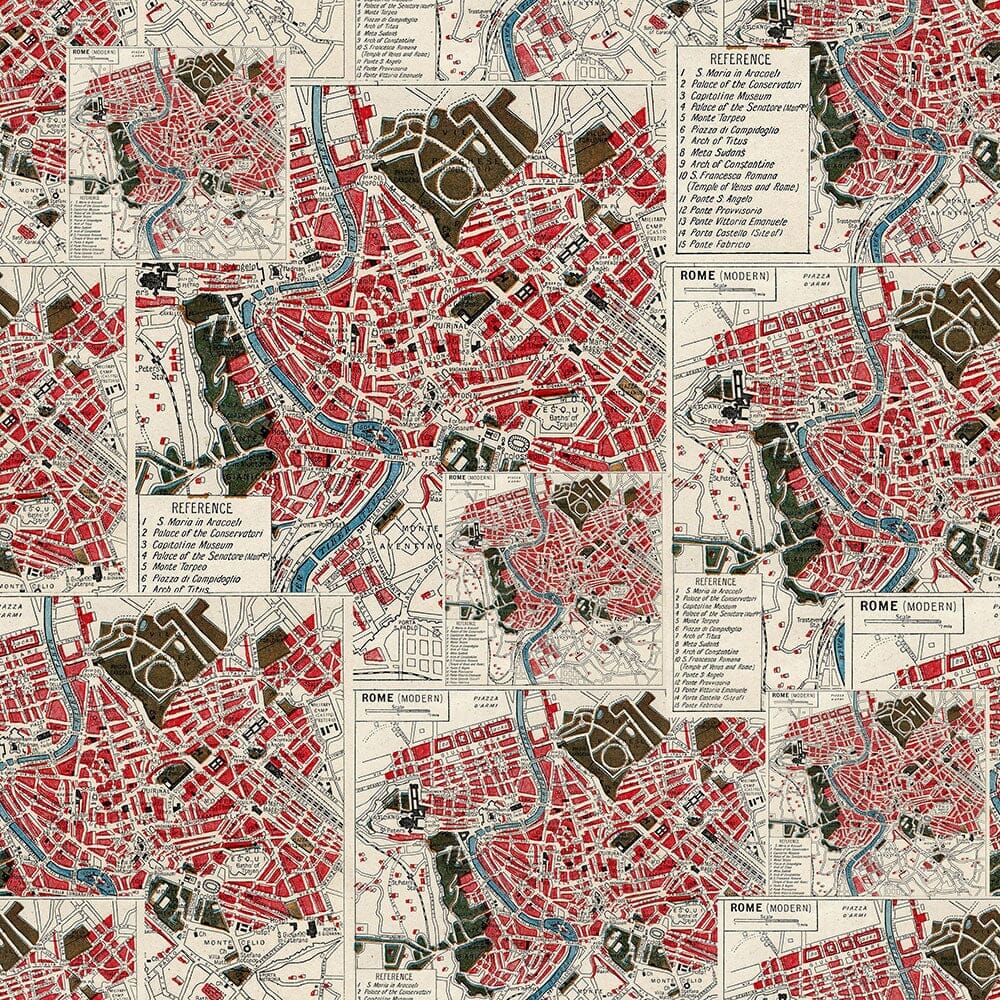 Tim Holtz Eclectic Elements Pre-Cut Fat Quarters FreeSpirit Fabrics, Red Fabric Tim Holtz Other 