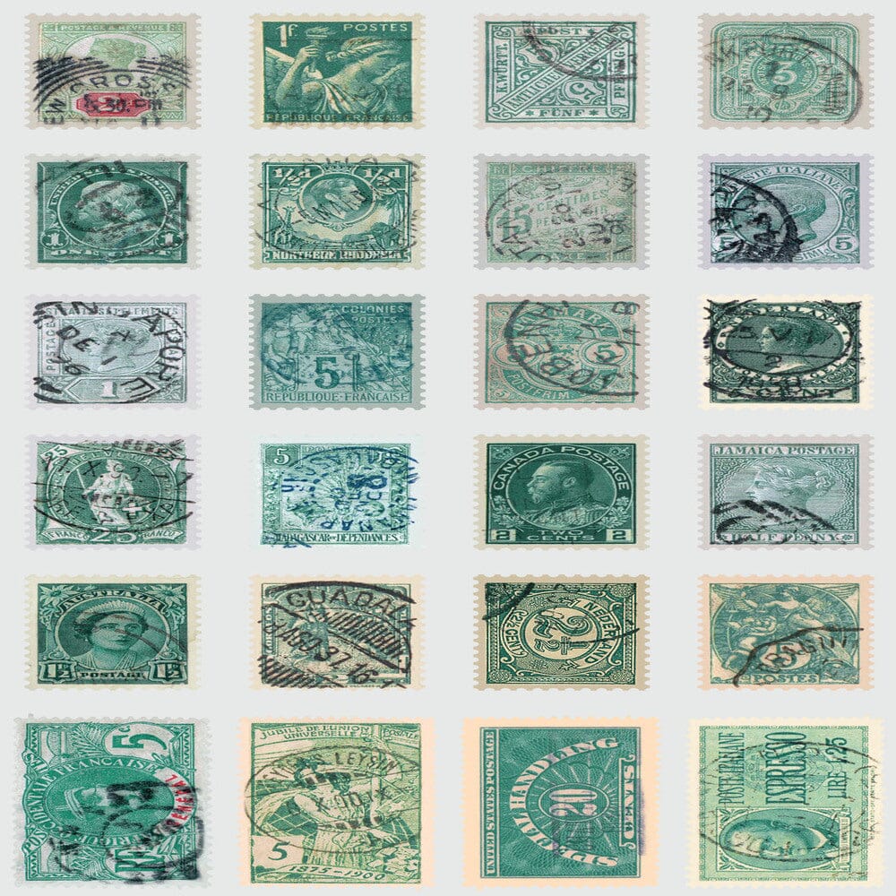 Tim Holtz Eclectic Elements Pre-Cut Fat Quarters FreeSpirit Fabrics, Teal Fabric Tim Holtz Other 
