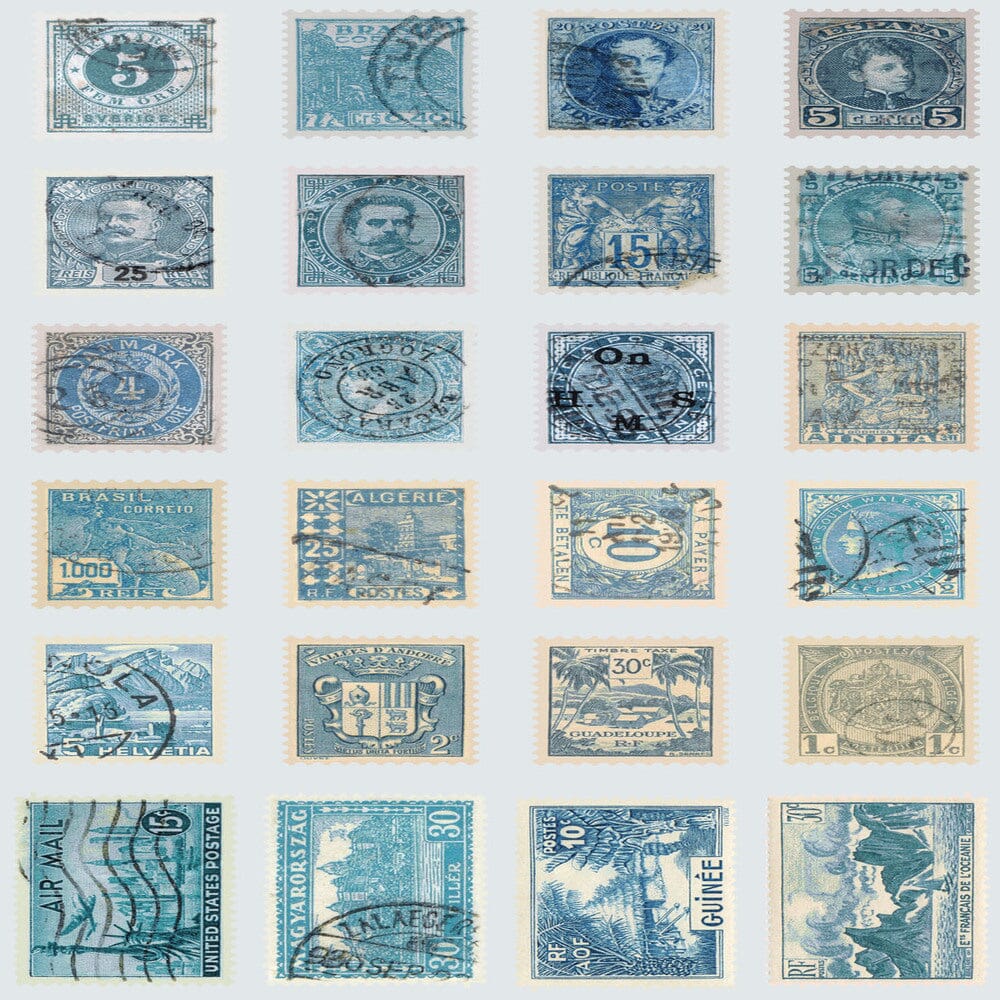 Tim Holtz Eclectic Elements Pre-Cut Fat Quarters FreeSpirit Fabrics, Blue Fabric Tim Holtz Other 