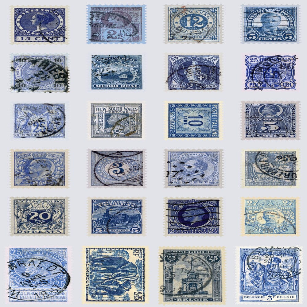 Tim Holtz Eclectic Elements Pre-Cut Fat Quarters FreeSpirit Fabrics, Indigo Fabric Tim Holtz Other 