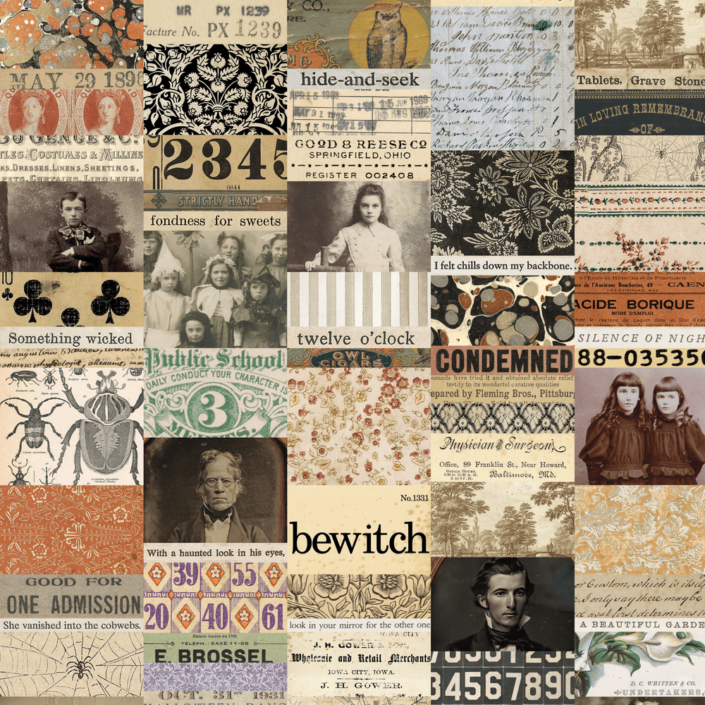 Tim Holtz Eclectic Elements Pre-Cut Fat Quarters FreeSpirit Fabrics, Seasonal Fabric Tim Holtz Other 