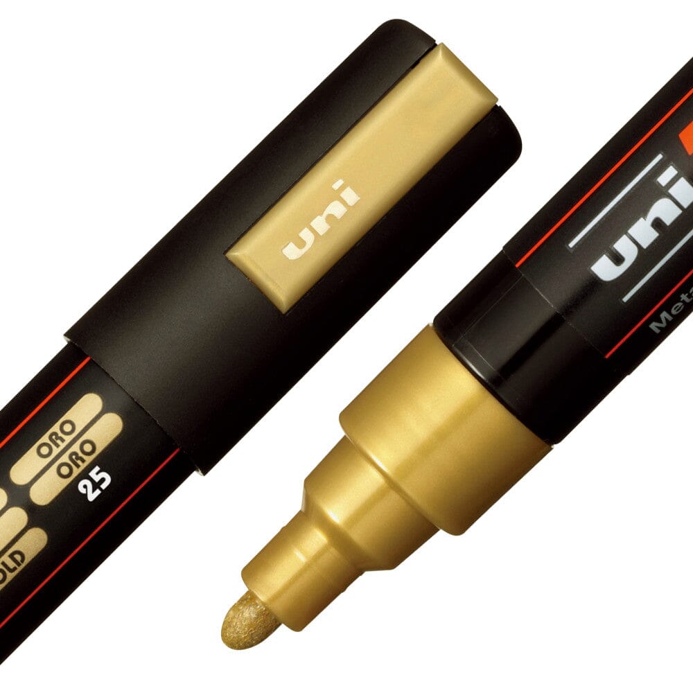 Uni Posca 5M Medium Paint Marker Set, 4pk Writing & Coloring Posca 