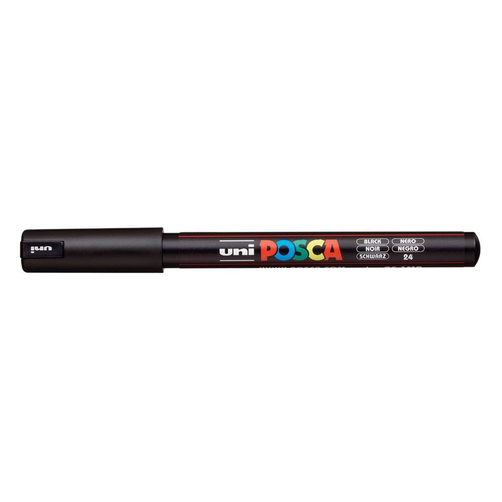 Uni Posca Paint Pen, Ultra-Fine Tip Black 1MR Writing & Coloring Posca 
