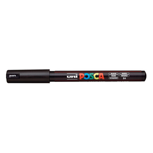 Uni Posca Paint Pen, Ultra-Fine Tip Black 1MR Writing & Coloring Posca 