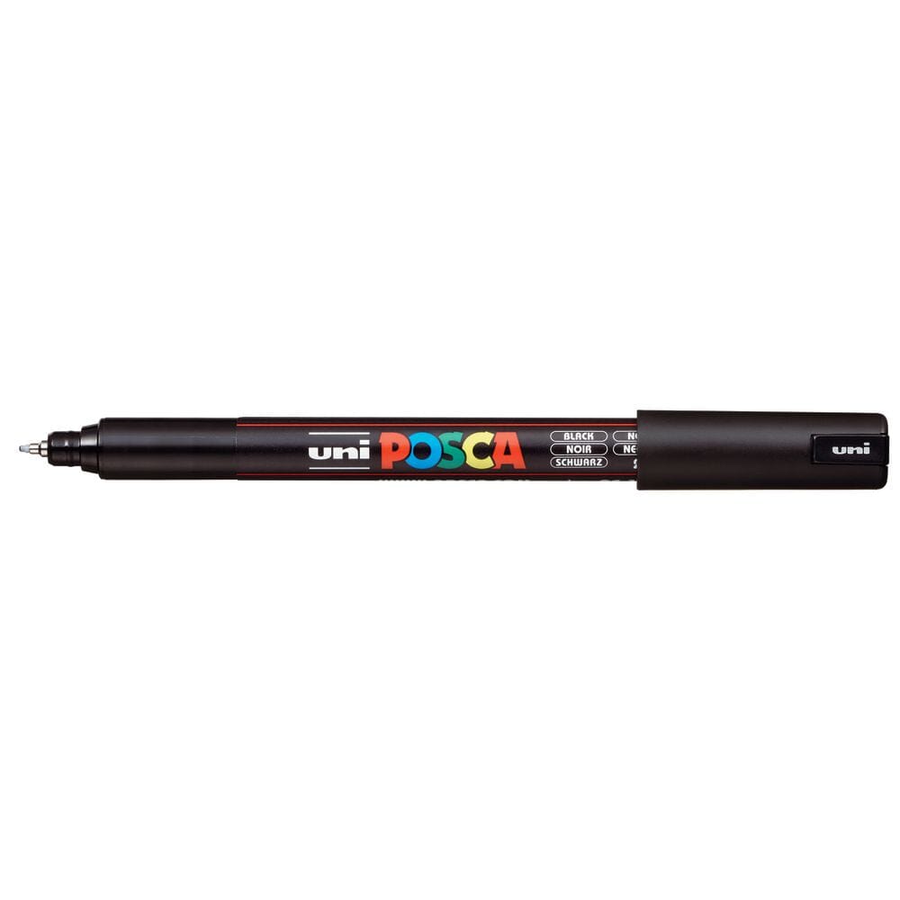 Uni Posca Paint Pen, Ultra-Fine Tip Black 1MR Writing & Coloring Posca 