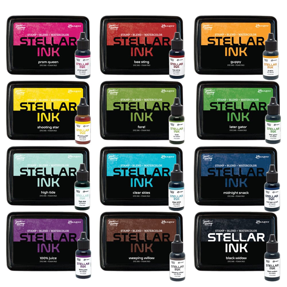 Simon Hurley create. Stellar Foam Dye Ink Pad & Reinker Bundle
