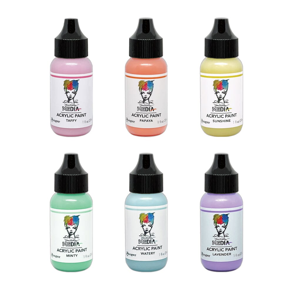 Dina Wakley MEdia Acrylic Paint 1oz Bundle Bundles Dina Wakley Media 