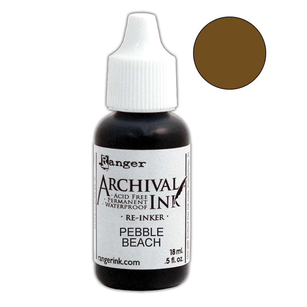 Archival Ink™ Pads Re-Inker Pebble Beach, 0.5oz Ink Archival Ink 