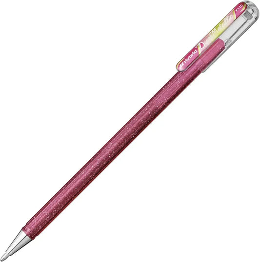 Pentel Dual Metallic Ballpoint Pen 1.0mm Tip, Light Pink & Metallic Green & Gold Writing & Coloring Pentel 
