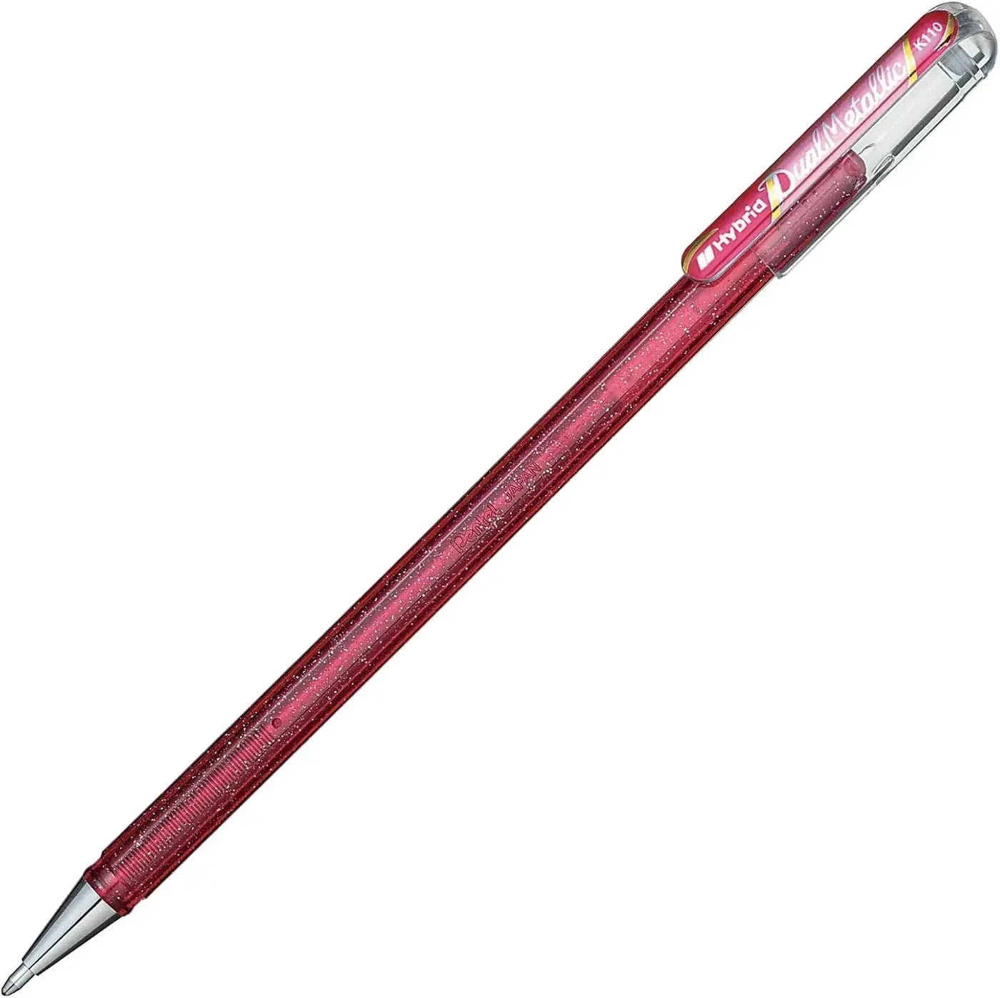 Pentel Dual Metallic Ballpoint Pen 1.0mm Tip, Pink & Metallic Pink Writing & Coloring Pentel 