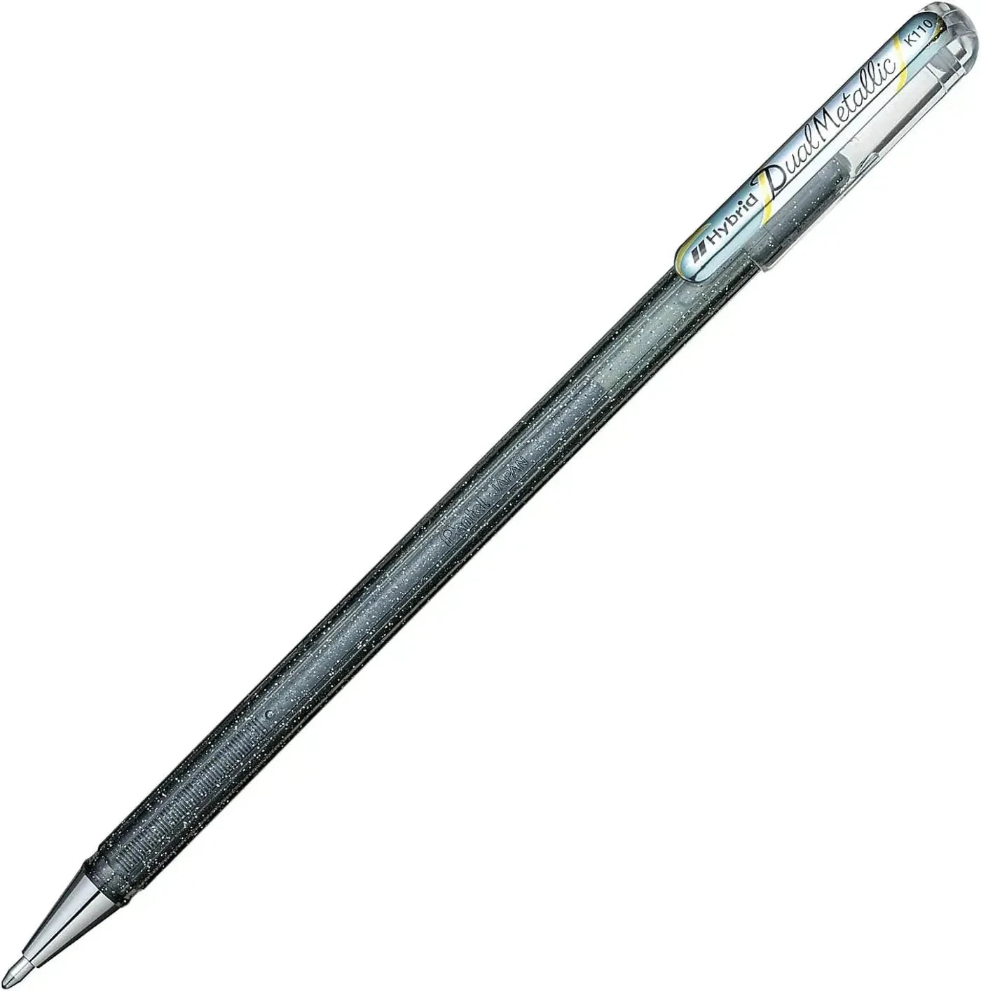Pentel Dual Metallic Ballpoint Pen 1.0mm Tip, Silver Writing & Coloring Pentel 