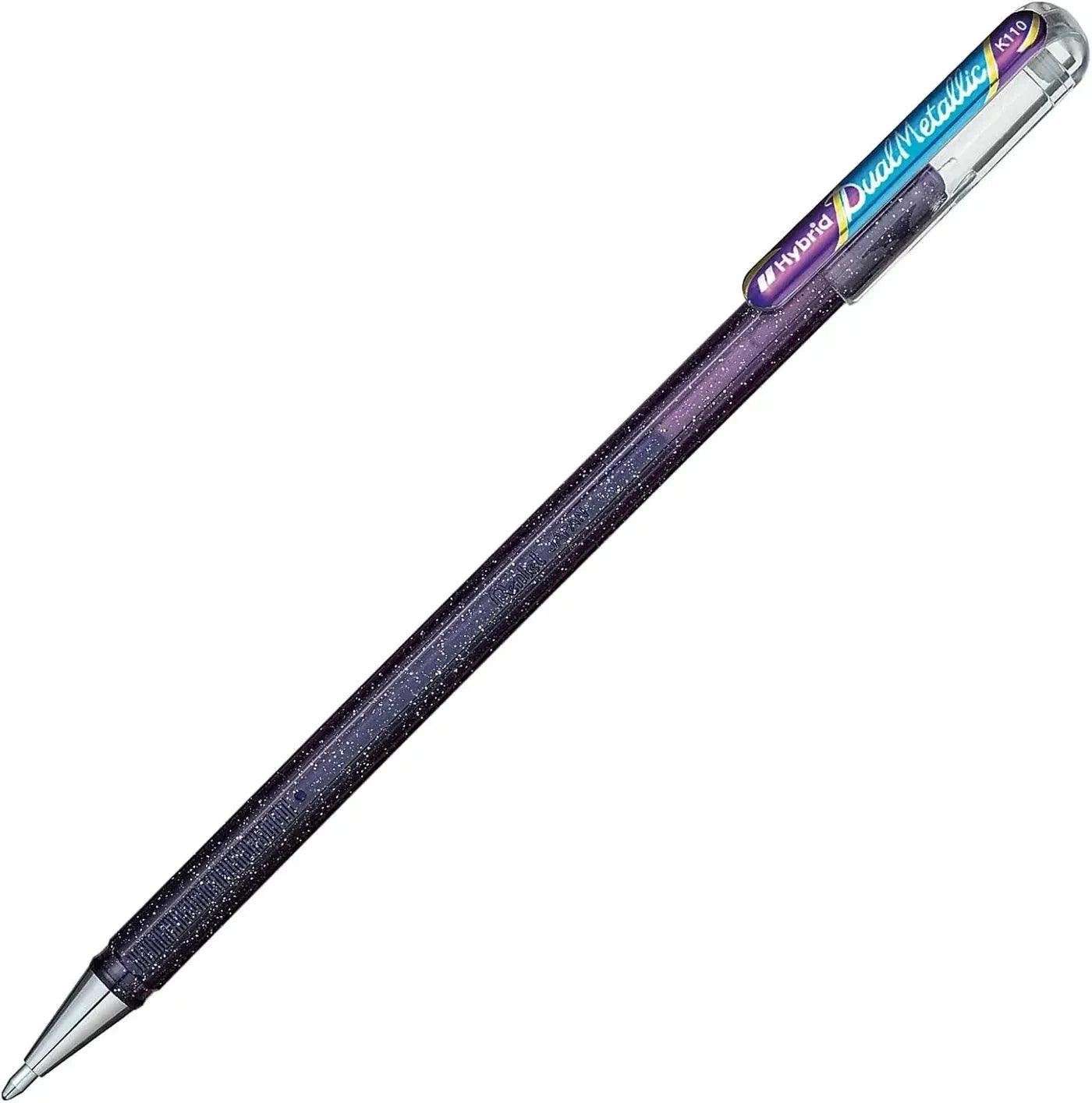 Pentel Dual Metallic Ballpoint Pen 1.0mm Tip, Violet & Metallic Blue Writing & Coloring Pentel 