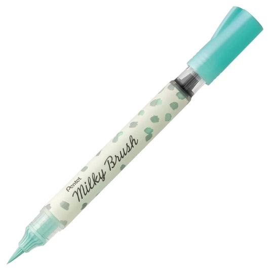 Pentel Milky Brush Pen - Pastel Writing & Coloring Pentel Mint Green 