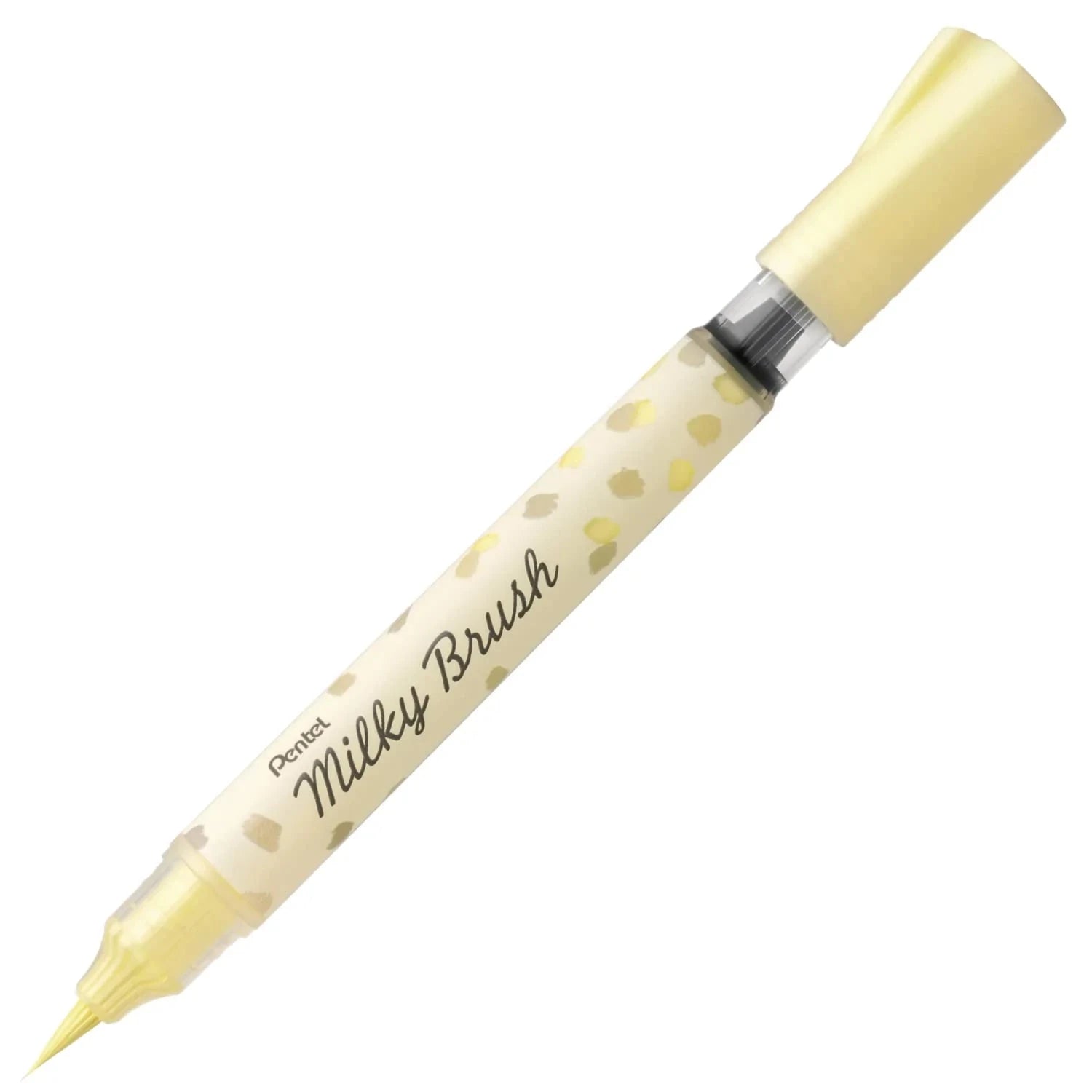 Pentel Milky Brush Pen - Pastel Writing & Coloring Pentel Yellow 