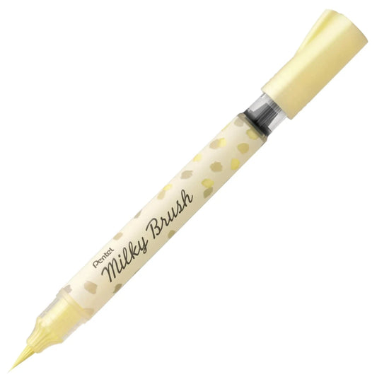 Pentel Milky Brush Pen - Pastel Writing & Coloring Pentel Yellow 