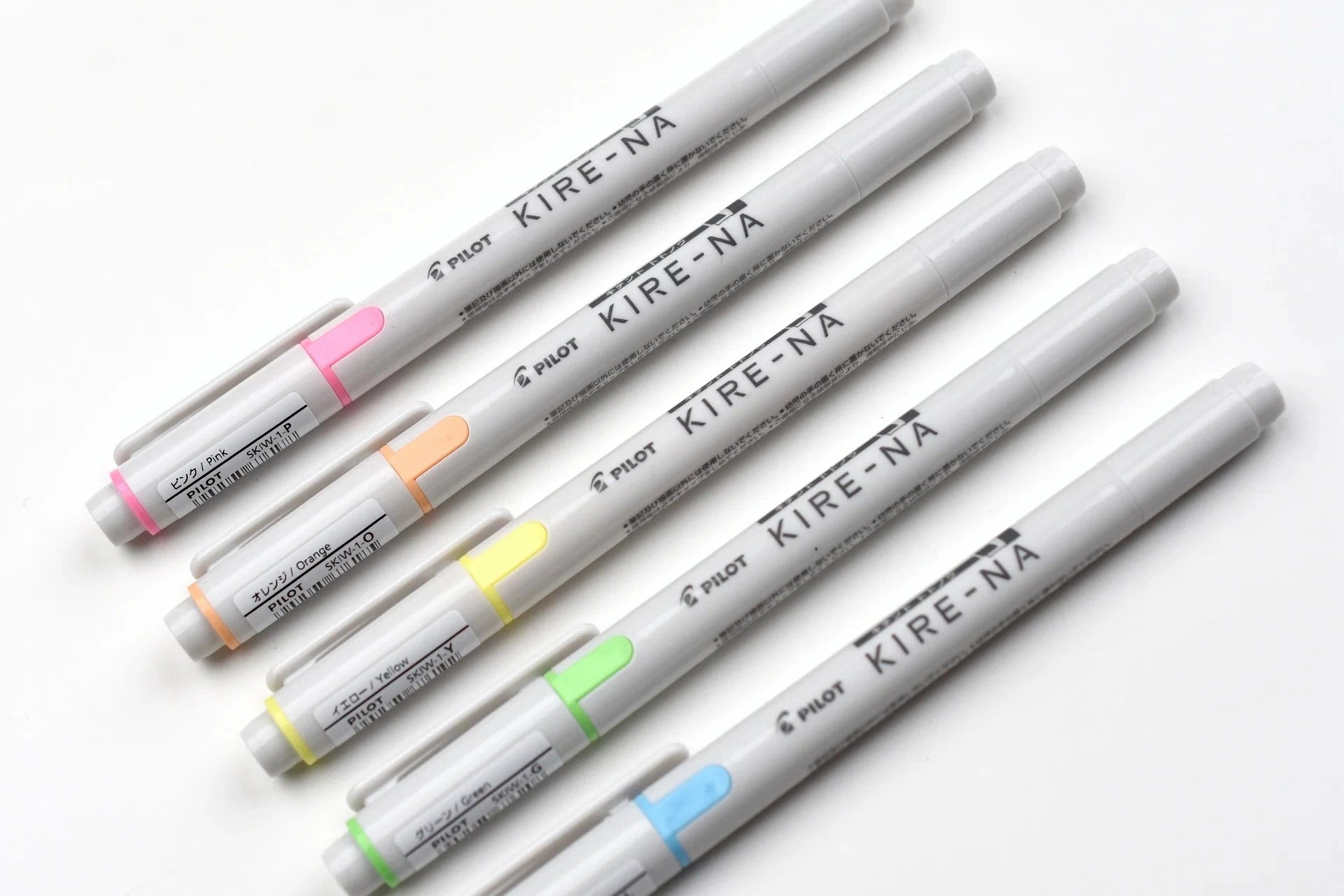 Pilot Kire-Na Dual Tip Highlighter 5pk, Basic Colors Writing & Coloring Pilot 