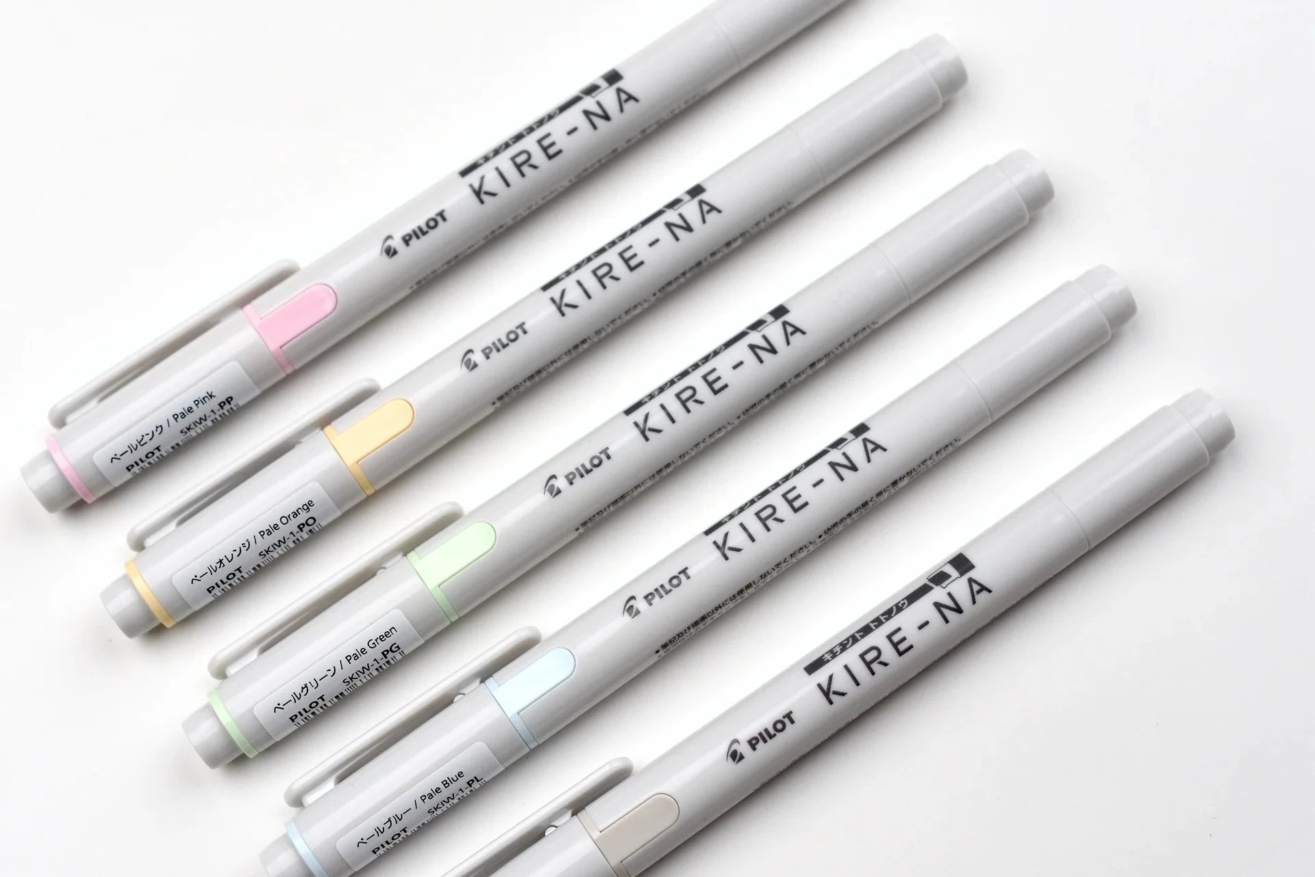 Pilot Kire-Na Dual Tip Highlighter 5pk, Pale Colors Writing & Coloring Pilot 
