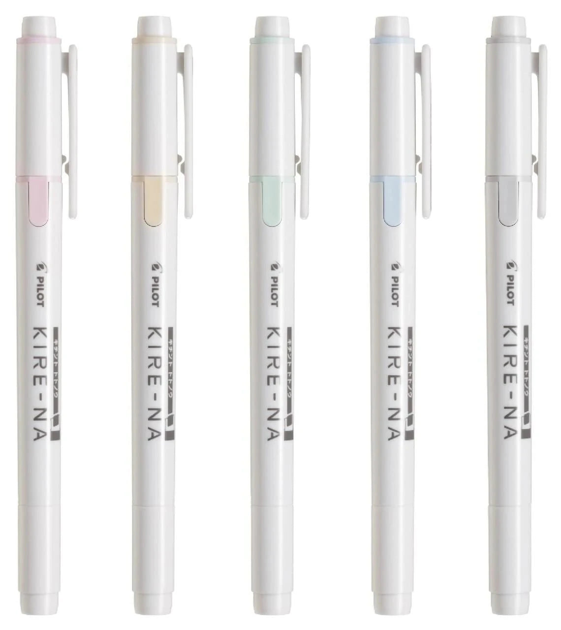 Pilot Kire-Na Dual Tip Highlighter 5pk, Pale Colors Writing & Coloring Pilot 