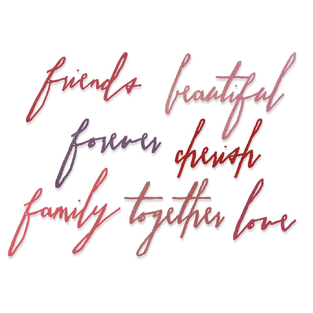 Tim Holtz® Alterations by Sizzix Thinlits™ Dies - Love, 7pk Cutting Dies Tim Holtz Other 