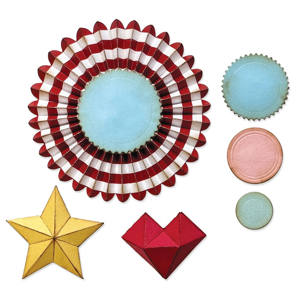 Tim Holtz Alterations by Sizzix Vault Rosettes Die Set 6pk Cutting Dies Tim Holtz Other 