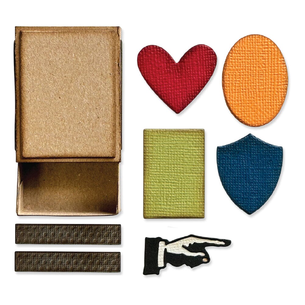 Tim Holtz Alterations by Sizzix Thinlits® Die Set 10PK “ Vault Matchbox Cutting Dies Tim Holtz Other 