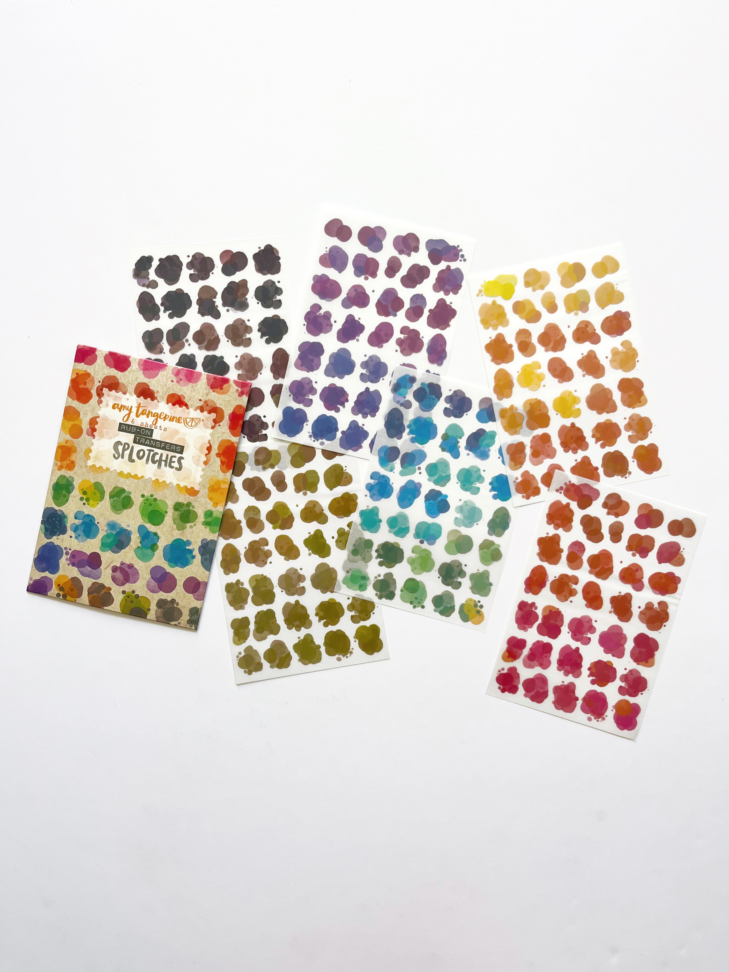Amy Tangerine - Rub-on Transfers, Splotches Surfaces Amy Tangerine 
