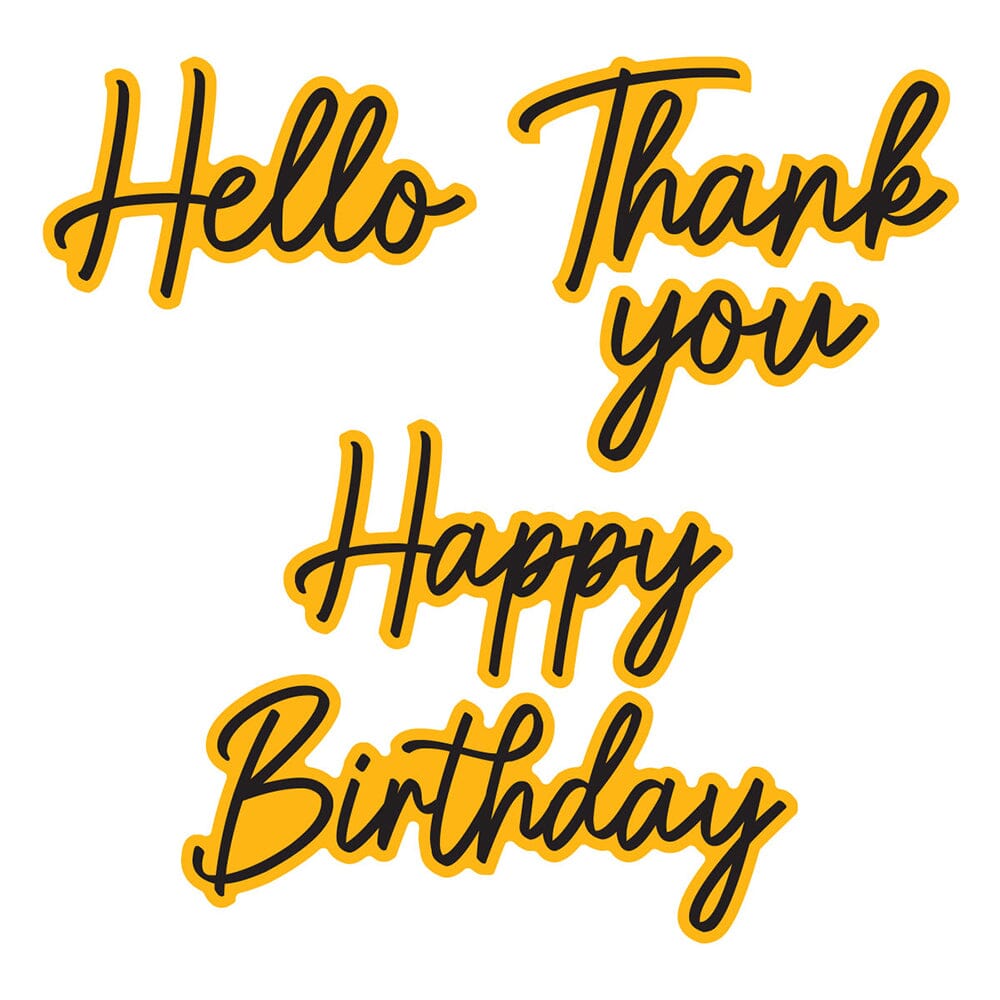 Simon Hurley create. Spellbinders Big & Bold Sentiments