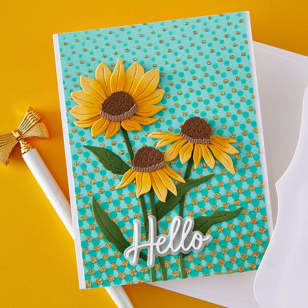 Simon Hurley create. Spellbinders Wild Coneflowers Etched Dies Cutting Dies Simon Hurley 