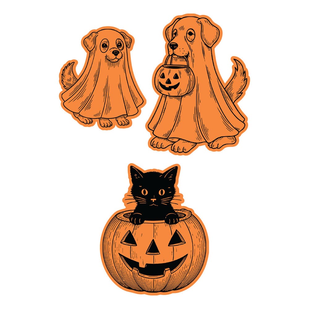 Simon Hurley create. Halloween Pets Photopolymer Stamp & Die Bundle Stamps Simon Hurley 