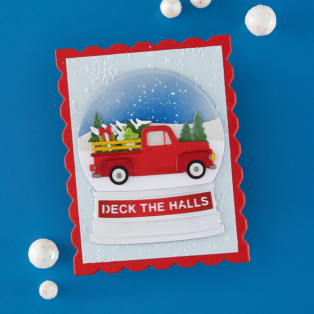 Simon Hurley create. Spellbinders Holiday Truck Scene Etched Dies Cutting Dies Simon Hurley 