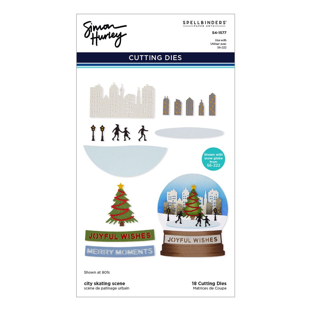 Simon Hurley create. Spellbinders City Skating Scene Etched Dies Cutting Dies Simon Hurley 