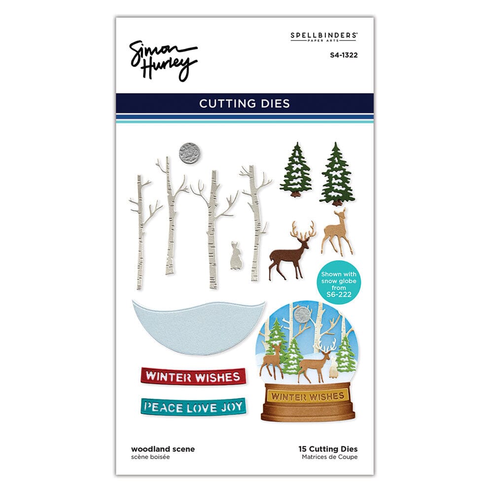 Simon Hurley create. Spellbinders Woodland Scene Die Cutting Dies Simon Hurley 