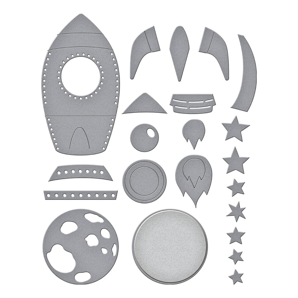 Simon Hurley create. Spellbinders To the Moon Etched Dies Cutting Dies Simon Hurley 