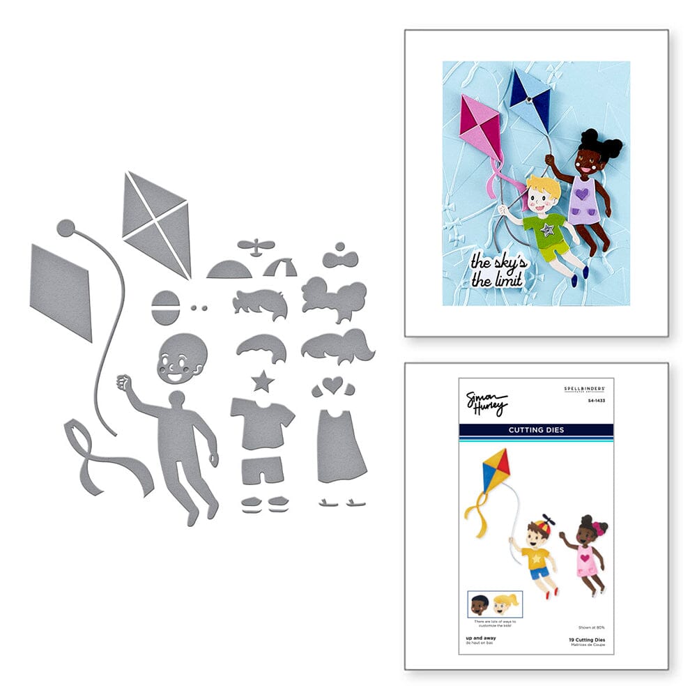 Simon Hurley create. Spellbinders Up and Away Etched Dies Cutting Dies Simon Hurley 