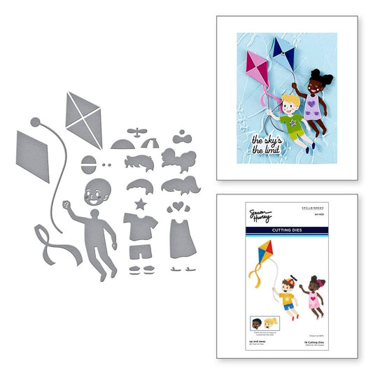 Simon Hurley create. Spellbinders Up and Away Etched Dies Cutting Dies Simon Hurley 