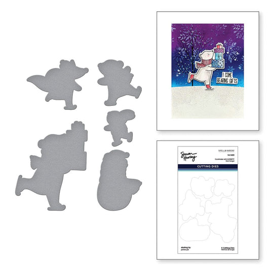 Simon Hurley create. Spellbinders Skating By Etched Dies Cutting Dies Simon Hurley 