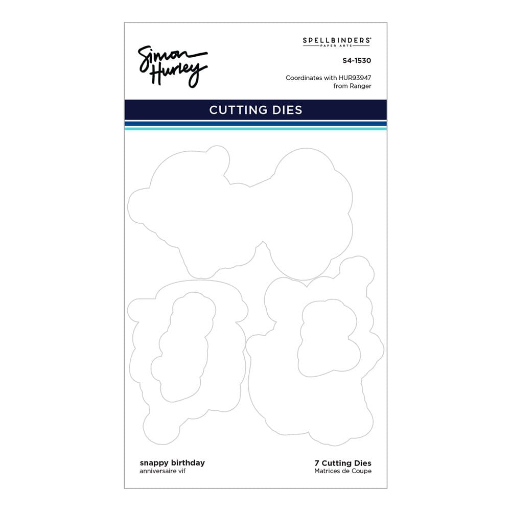 Simon Hurley create. Spellbinders Snappy Birthday Etched Dies Cutting Dies Simon Hurley 