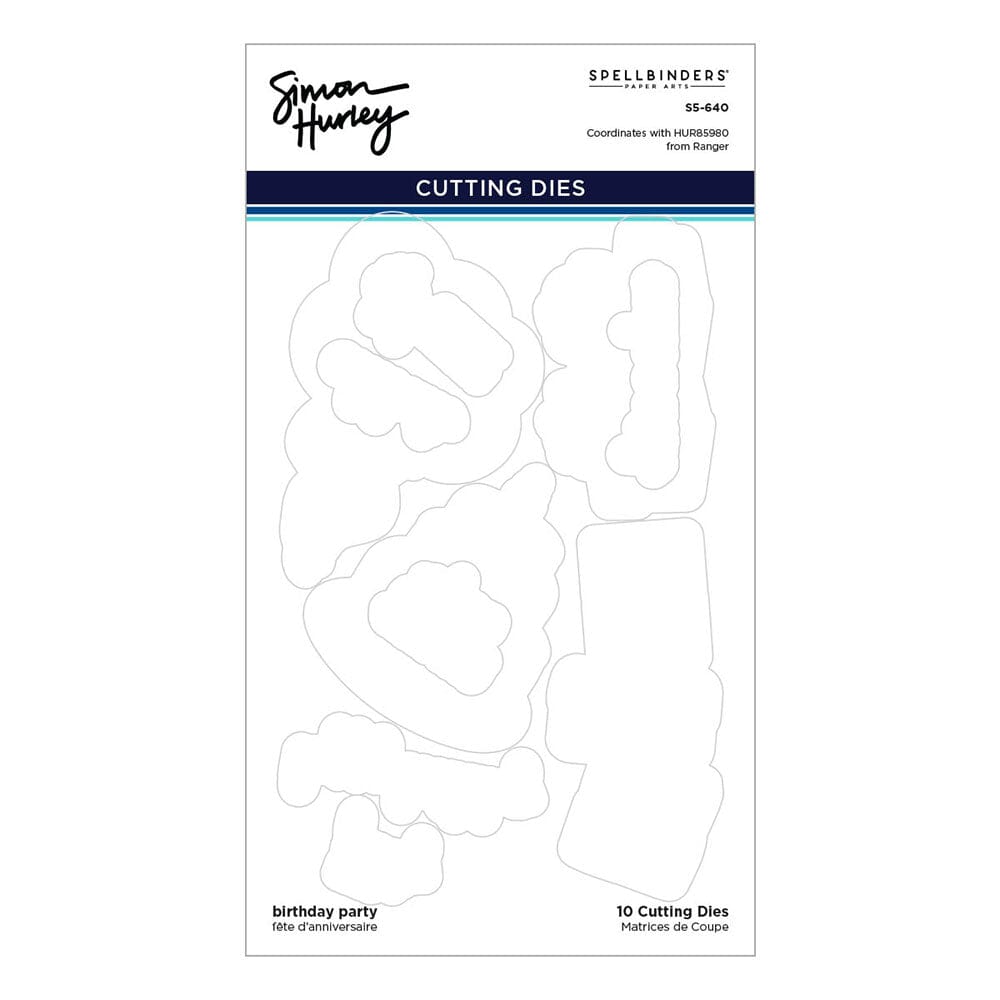 Simon Hurley create. Spellbinders Birthday Party Die Cutting Dies Simon Hurley 