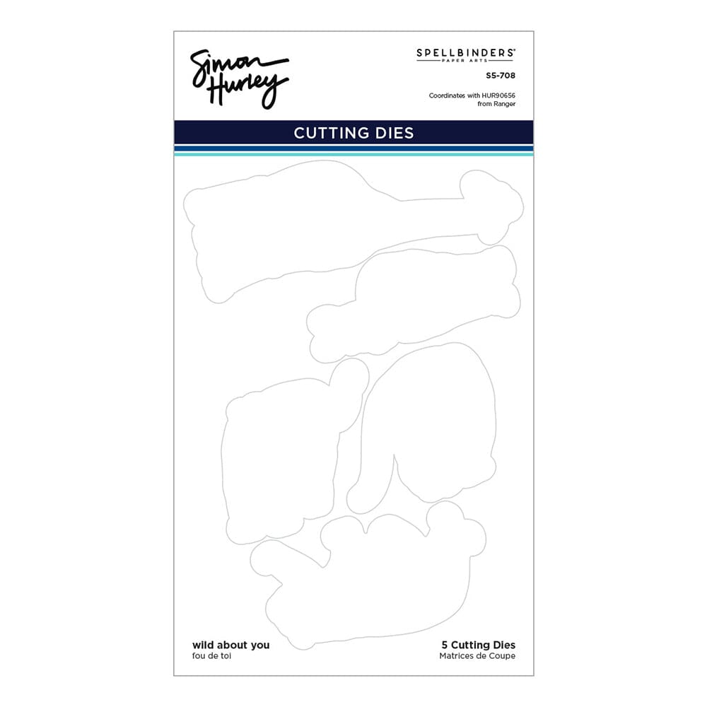 Simon Hurley create. Spellbinders Die Set - Wild About You Stamps Simon Hurley 