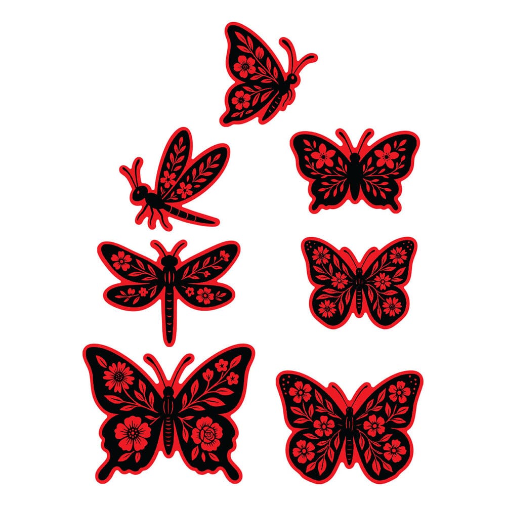 Simon Hurley create. Spellbinders Blooming Butterflies Etched Dies Cutting Dies Simon Hurley 
